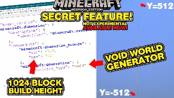 Thumbnail For NEW BEDROCK SECRET FEATURE brings us one step closer building on the Nether Roof